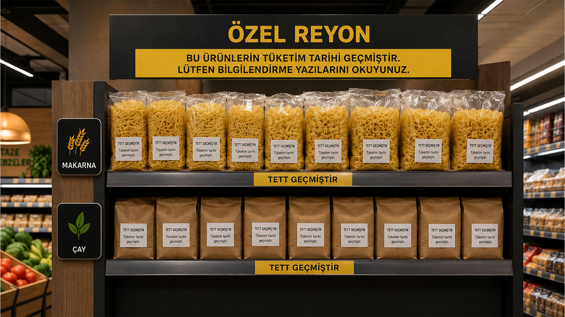 Marketlerde Yeni Dönem: Tarihi Geçen Ürünler Ayrı Reyonda Satılacak